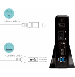 Boîtier externe i-tec MySafe pour 1x 3.5“ SATA HDD - USB 3.0 - (MYSAFE35U401)