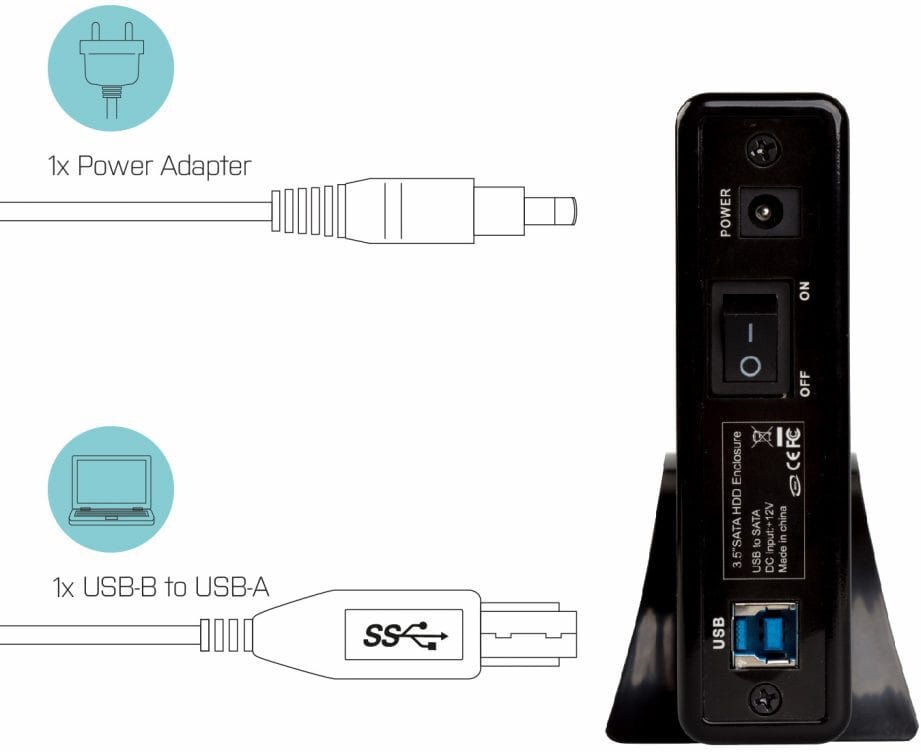 Boîtier externe i-tec MySafe pour 1x 3.5“ SATA HDD - USB 3.0 - (MYSAFE35U401)