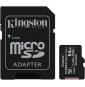 Carte mémoire Kingston Canvas Select Plus microSD - 64Go - Avec Adaptateur SD (SDCS2_64GB)
