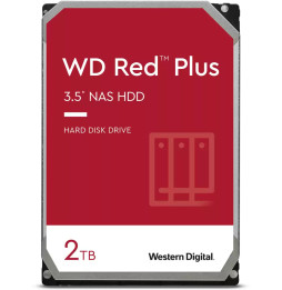 Disque dur interne 3.5" Western Digital Red Plus - 2To - pour NAS (WD20EFZX)