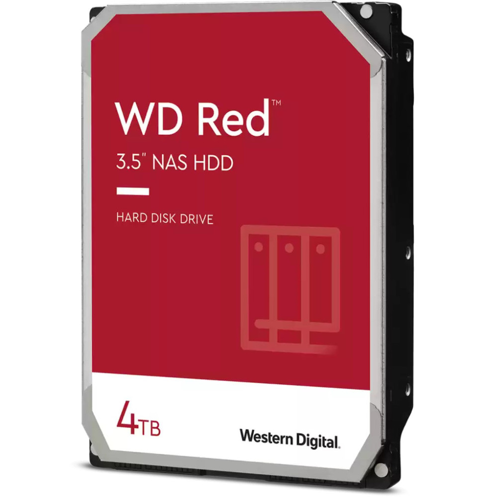 Disque dur interne 3.5" Western Digital Red - 4To - pour NAS (WD40EFAX)