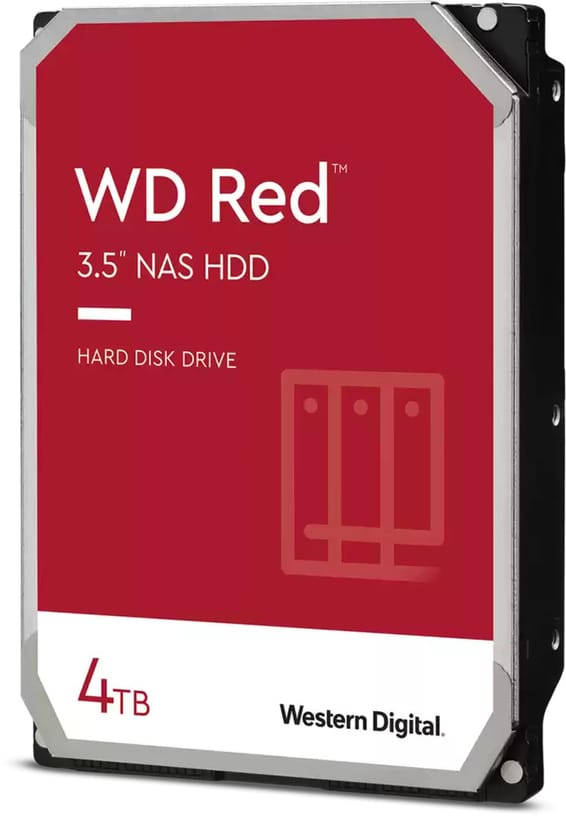 Disque dur interne 3.5" Western Digital Red - 4To - pour NAS (WD40EFAX)