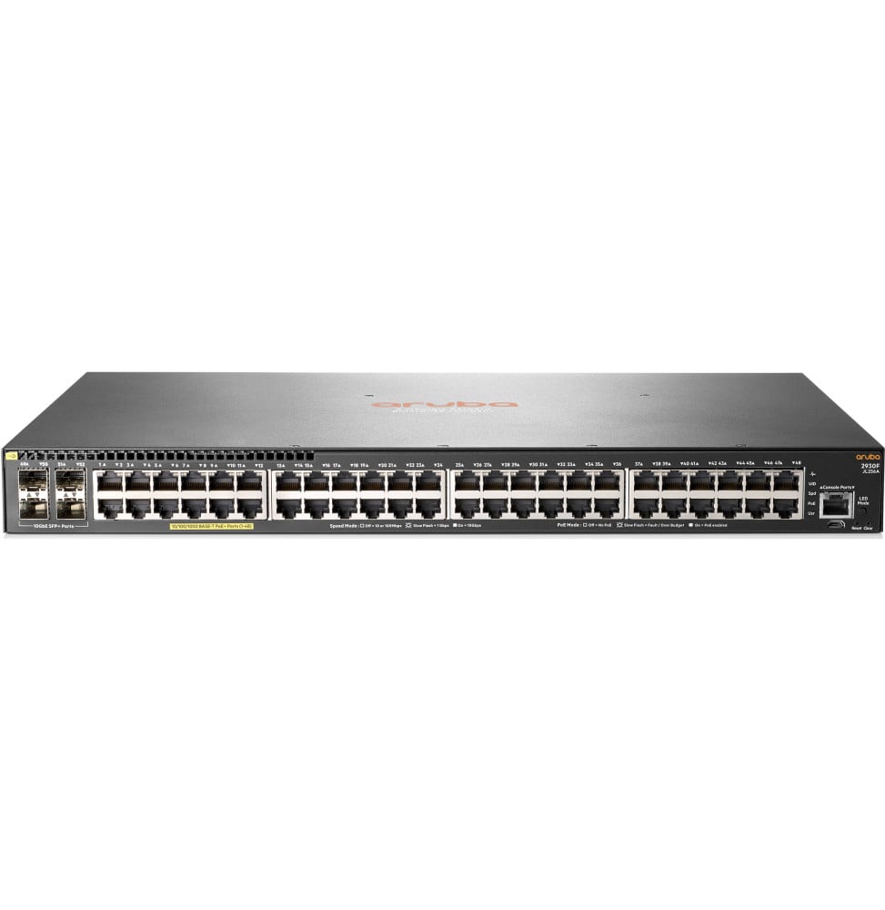 Switch Administrable Aruba 2930F 48G PoE+ 4SFP+ (JL256A) Switch Administrable Aruba 2930F 48G PoE+ 4SFP+ (JL256A)