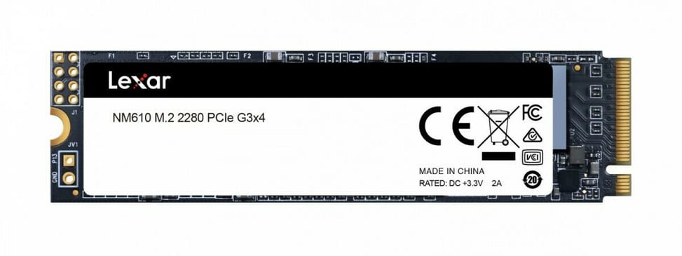 Disque Dur interne SSD Lexar NM610 500GB M.2 2280 NVMe (LNM610-500RB)