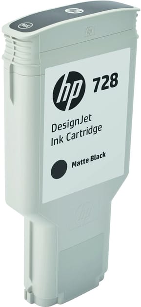 HP 728 Noir Mat - Cartouche d'encre HP d'origine (F9J68A) — image 2
