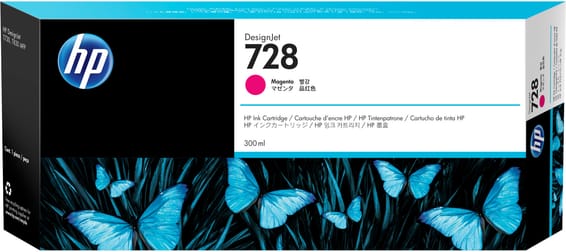 HP 728 Magenta - Cartouche d'encre HP d'origine (F9K16A)
