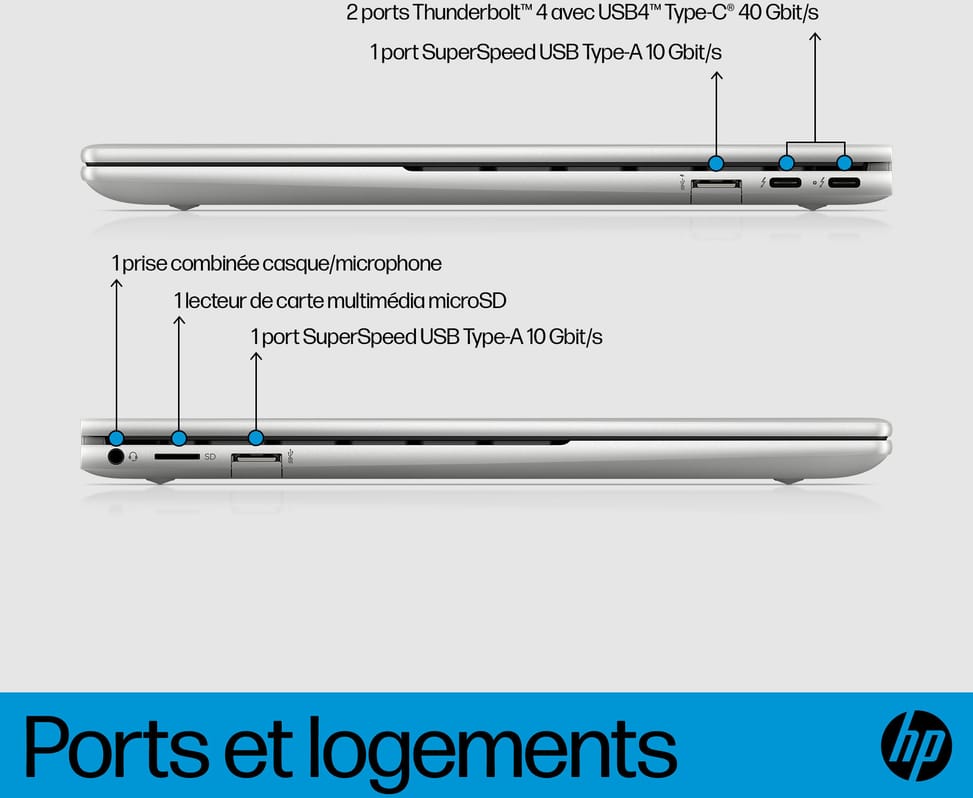Ordinateur portable Convertible HP Envy x360 13-bf0054nf (6J7Y7EA)