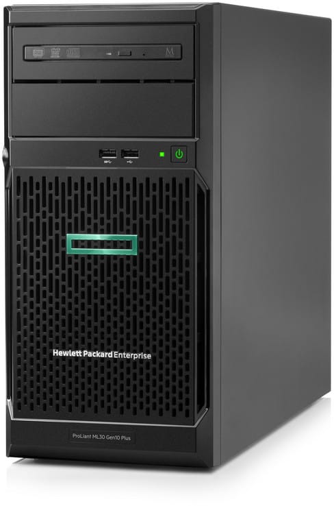 Serveur HPE ProLiant ML30 Gen10 Plus E-2124 2.8 GHz, 4 cœurs monoprocesseur 16 Go-U, 4 disques, alimentation 350 W (P44718-421)