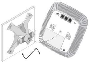 Support mural HPE Aruba AP-220-MNT-W1W, blanc (JW047A) — image 2