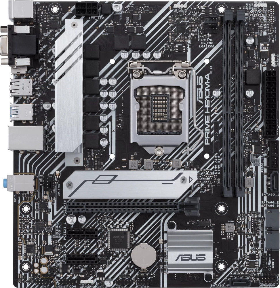 Carte mère Intel® H510 au format micro ATX avec PCIe 4.0 (90MB17C0-M0EAY0)  prix Maroc