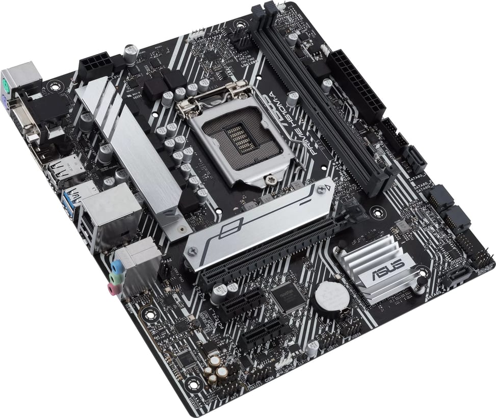 Carte mère Intel® H510 au format micro ATX avec PCIe 4.0 (90MB17C0-M0EAY0)