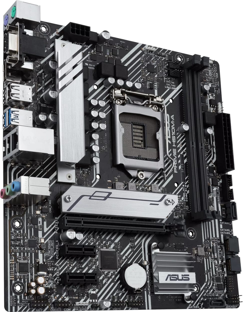 Carte mère Intel® H510 au format micro ATX avec PCIe 4.0 (90MB17C0-M0EAY0)