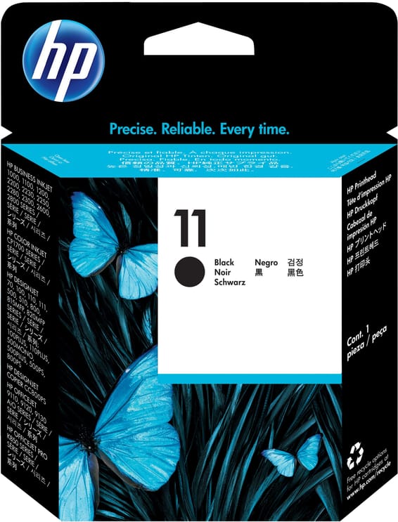 Tête d'impression noire HP 11 (C4810A)