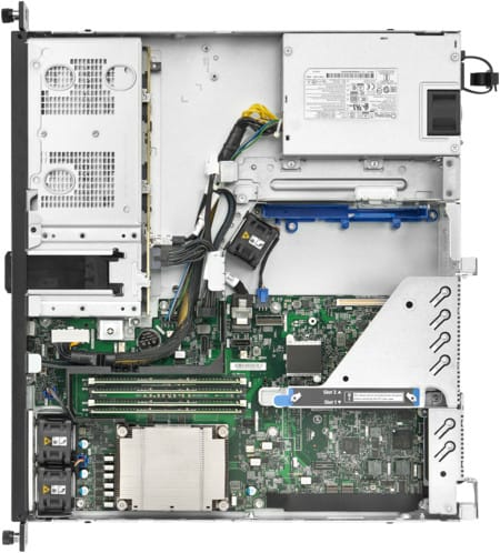 Serveur HPE ProLiant DL20 Gen10 Plus E-2336 2.9 GHz 6 cœurs, 1 Processeur 16GO-U, 4 lecteurs SFF - Alimentation redondante 500 W