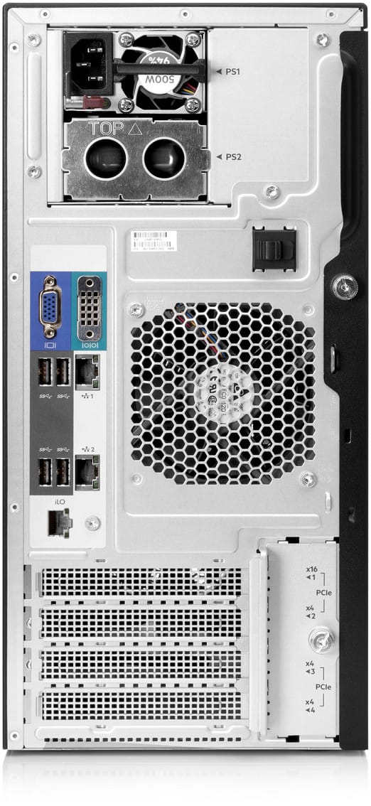 Serveur HPE ProLiant ML30 Gen10 Plus E-2124 2.8 GHz 4 cœurs monoprocesseur 16 Go-U 8 disques SFF - Alimentation redondante de 50