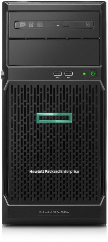 Serveur HPE ProLiant ML30 Gen10 Plus E-2124 2.8 GHz 4 cœurs monoprocesseur 16 Go-U 8 disques SFF - Alimentation redondante 500 W
