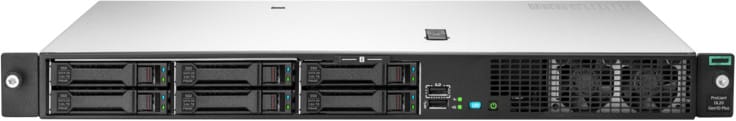 Serveur HPE ProLiant DL20 Gen10 Plus E-2314 2.8 GHz 4 cœurs 1 Processeur 16GO-U 4 lecteurs SFF - Alimentation redondante 500 W