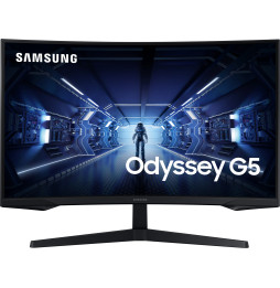 Écran gaming incurvé 32" WQHD Samsung Odyssey G5 - Courbure 1000R (LC32G55TQBUXEN)