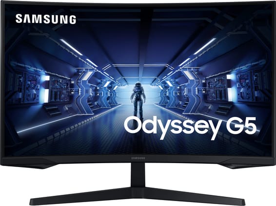 Écran gaming incurvé 32" WQHD Samsung Odyssey G5 - Courbure 1000R (LC32G55TQBUXEN)