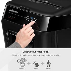 Destructeur Fellowes AutoMax™ 150C — Sécurité P-4 · 32 L · chargeur auto 150 feuilles — image 3