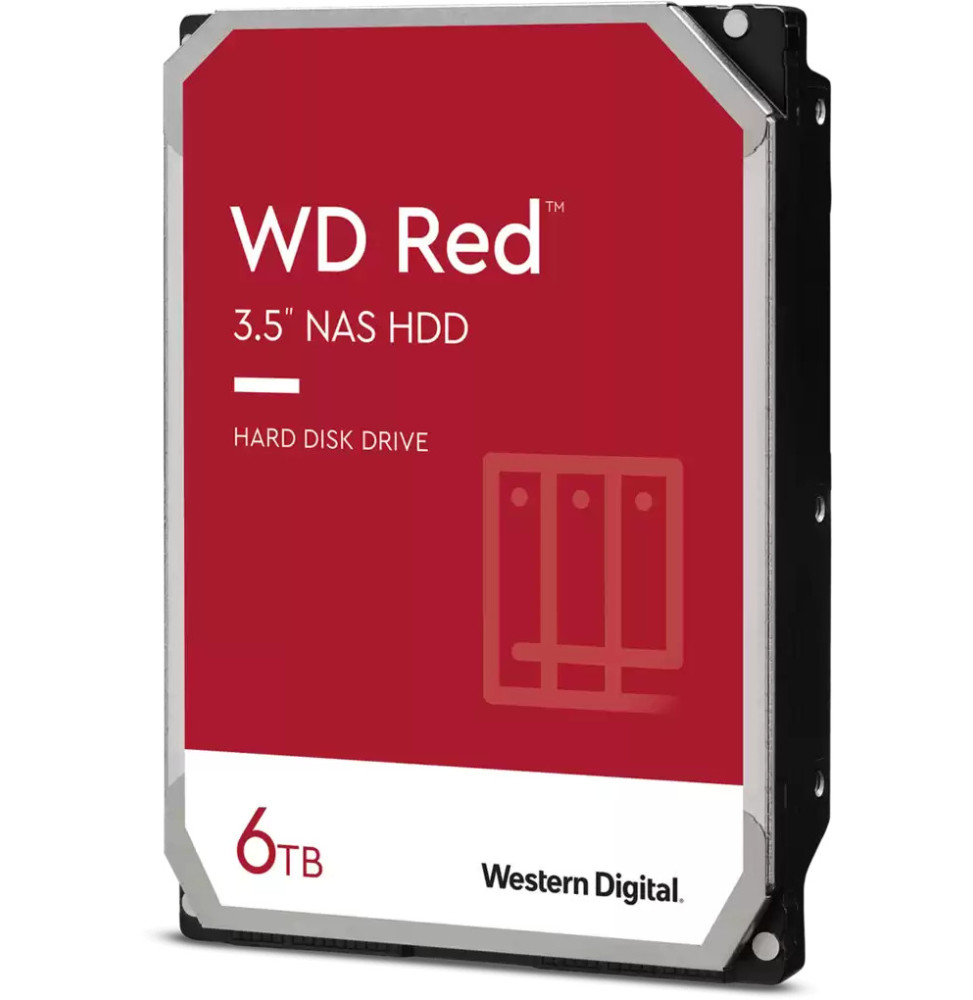 Disque dur pour NAS Western Digital WD Red 3,5" - 6 To  (WD60EFAX)