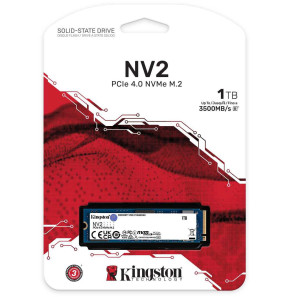 Disque Dur interne SSD Kingston NV2 PCIe 4.0 NVMe - 1 To (SNV2S/1000G)