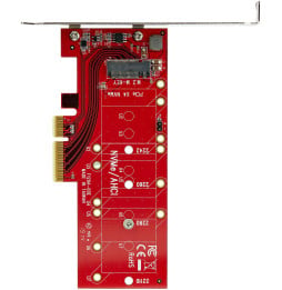 Adaptateur StarTech PCI Express x4 vers SSD M.2 PCIe - Carte d'extension pour SSD M.2 NGFF (PEX4M2E1)