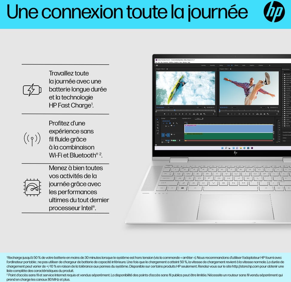 Ordinateur portable Convertible HP ENVY x360 15-ew0001nk (6D6Y0EA)