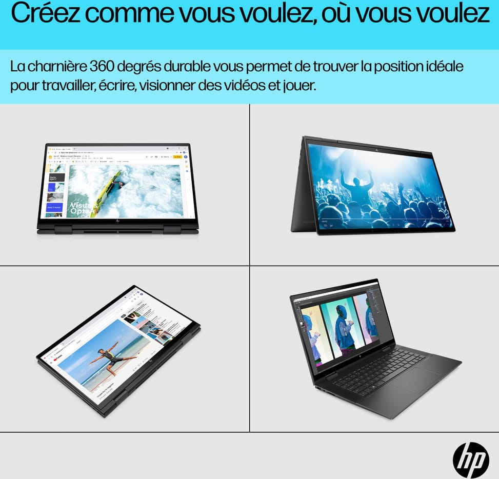 Ordinateur portable Convertible HP ENVY x360 15-ew0001nk (6D6Y0EA)