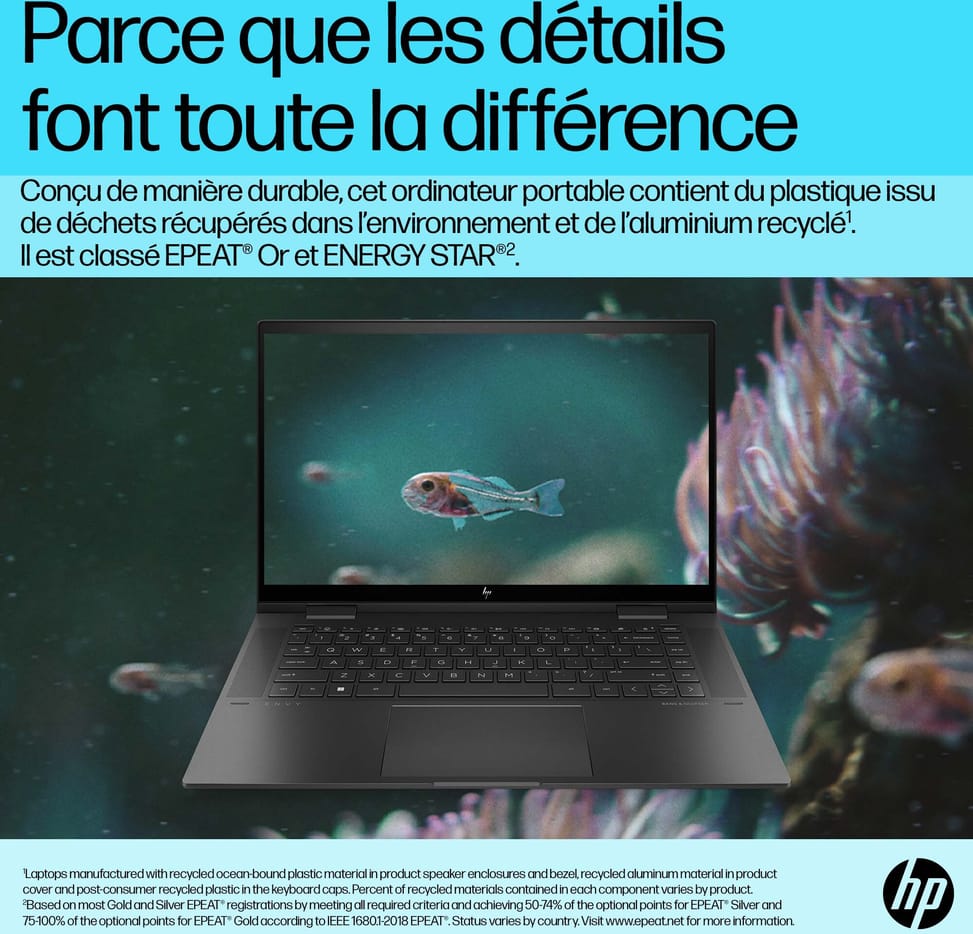 Ordinateur portable Convertible HP ENVY x360 15-ew0001nk (6D6Y0EA)
