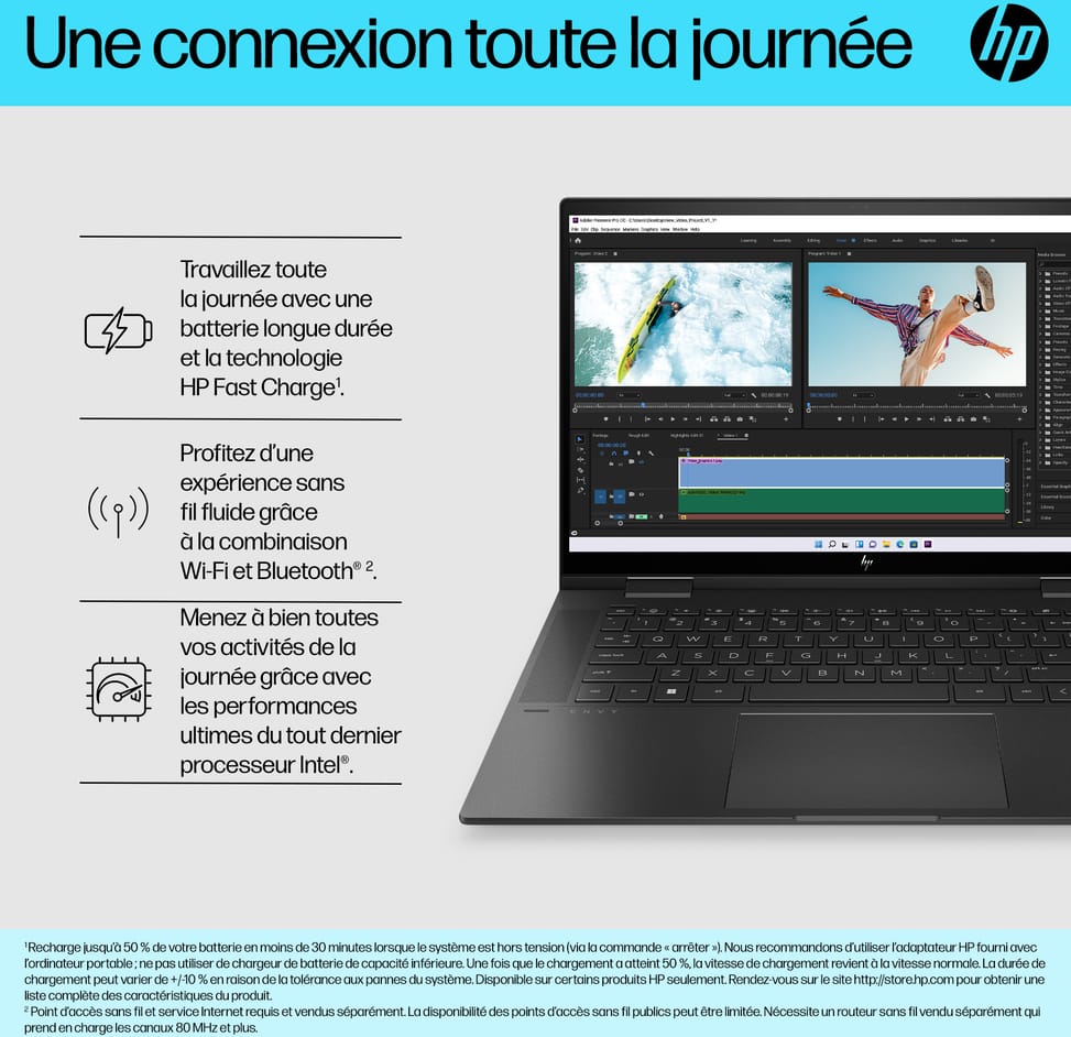Ordinateur portable Convertible HP ENVY x360 15-ew0001nk (6D6Y0EA)