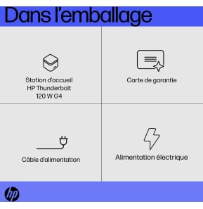 Station d’accueil HP Thunderbolt 120 W G4 (4J0A2AA)