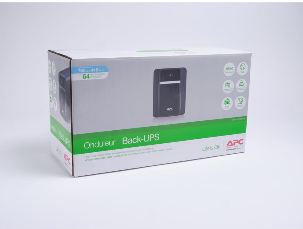 جهاز UPS تفاعلي خطي APC Back-UPS BX750MI-FR - 410 W / 750VA - 3 مقابس فرنسية — صورة 4
