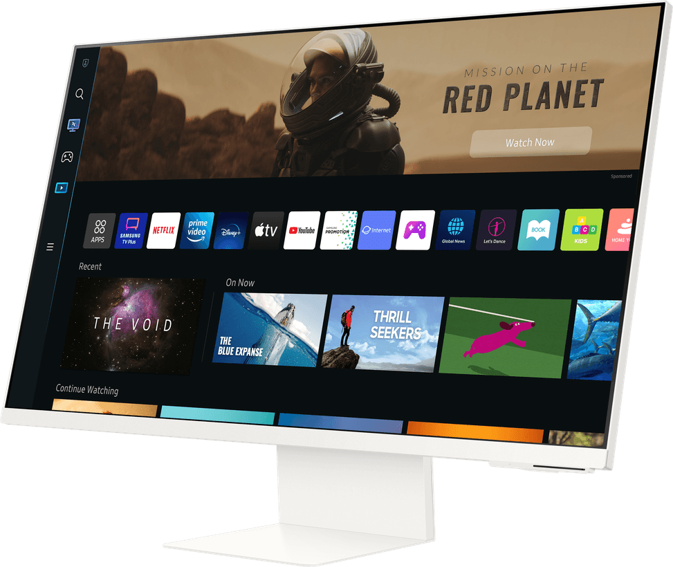 Écran 32" UHD Samsung M8 avec expérience Smart TV et design fin emblématique (LS32BM801UMXZN) — image 3
