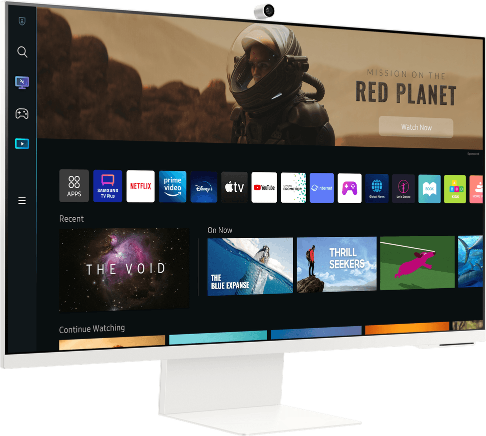 Écran 32" UHD Samsung M8 avec expérience Smart TV et design fin emblématique (LS32BM801UMXZN) — image 2