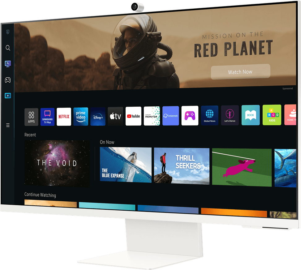 Écran 32" UHD Samsung M8 avec expérience Smart TV et design fin emblématique (LS32BM801UMXZN) — image 6