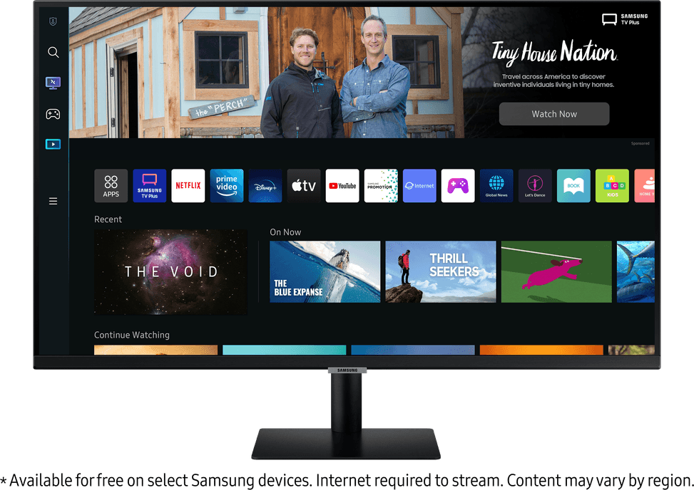 Écran Plat 27" Samsung M5 avec expérience Smart TV (LS27BM500EMXZN) — image 2