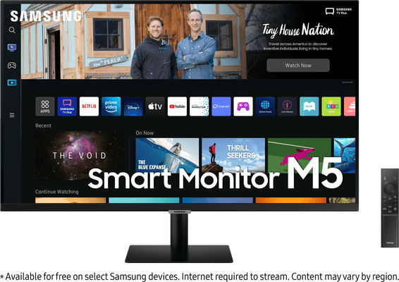 Écran Plat 27" Samsung M5 avec expérience Smart TV (LS27BM500EMXZN)