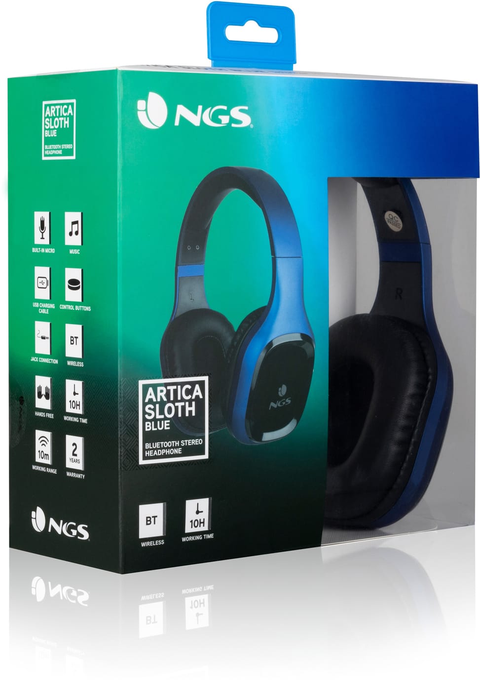 Casque Bluetooth avec Microphone NGS Artica Sloth Blue — image 6