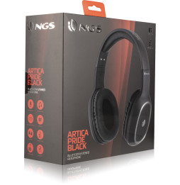 Casque Bluetooth avec Microphone NGS Artica Pride Black (ARTICAPRIDEBLACK)