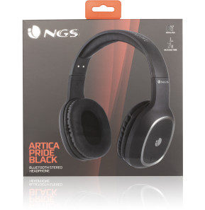 Casque Bluetooth avec Microphone NGS Artica Pride Black (ARTICAPRIDEBLACK)