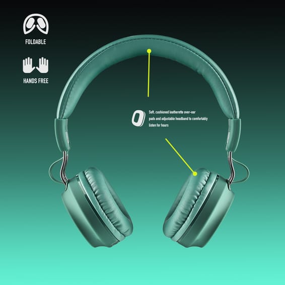 Casque bluetooth avec Microphone NGS Artica Chill Teal (ARTICACHILLTEAL)