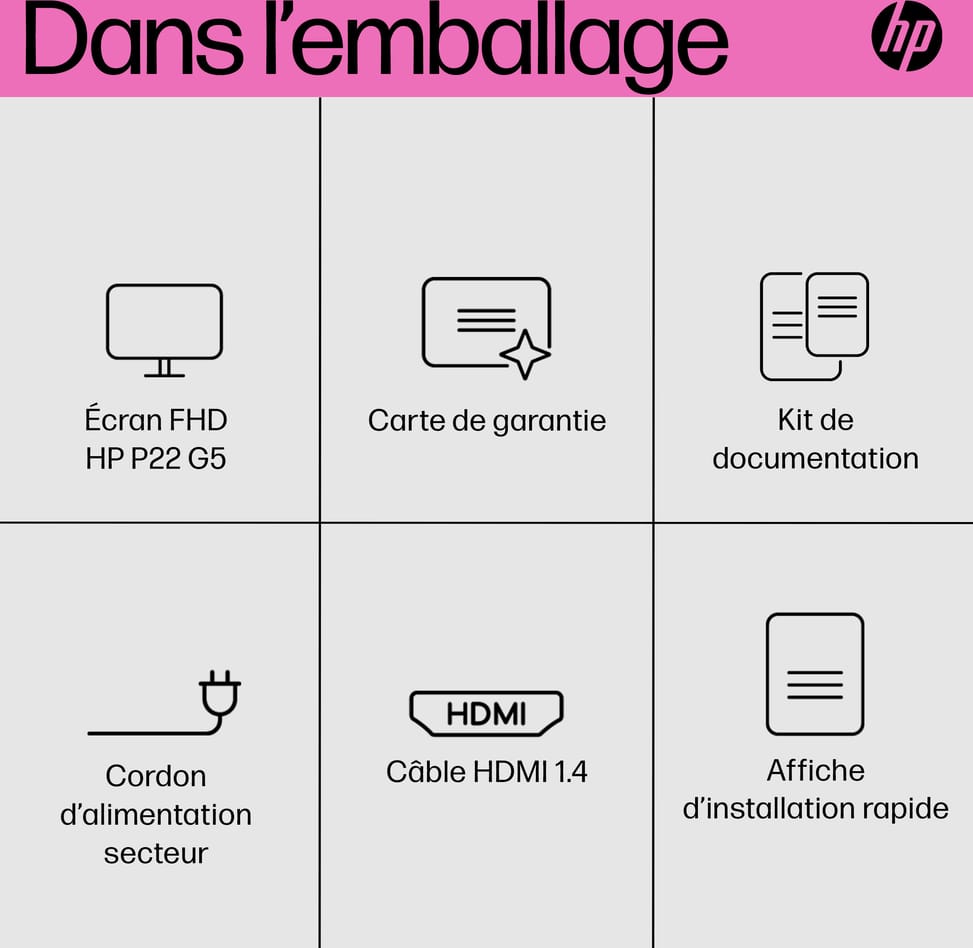 Écran 21,5" Full HD P22 G5  (64X86AS) — image 9
