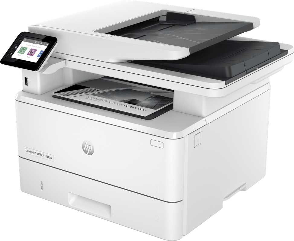 Imprimante Multifonction Laser Monochrome HP LaserJet Pro 4103fdw (2Z629A) — image 3