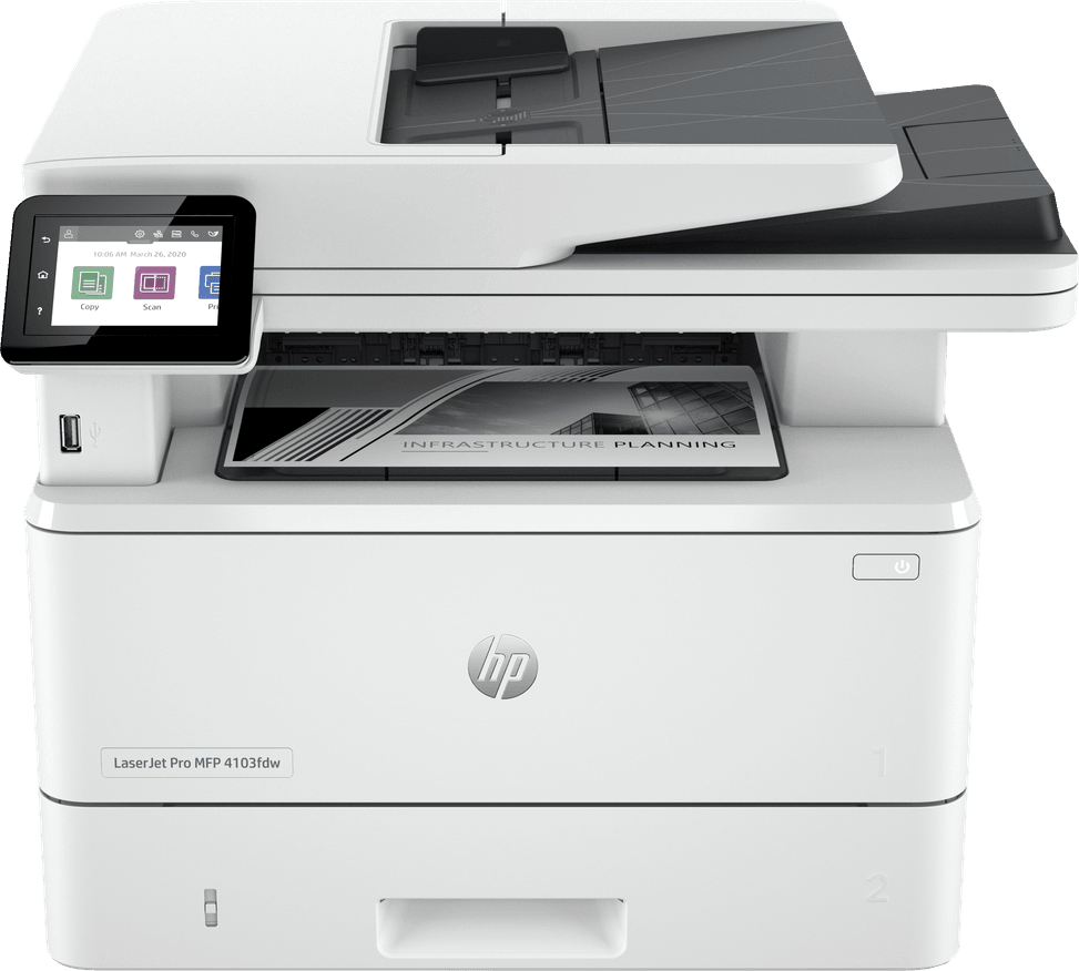 Imprimante Monochrome Multifonction HP LaserJet Pro 4103fdn 2Z628A Imprimante Monochrome Multifonction HP LaserJet Pro 4103fdn 2Z628A