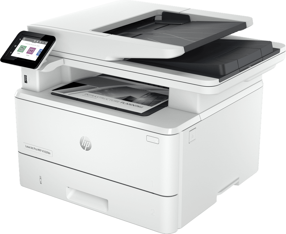 طابعة أحادية اللون متعددة الوظائف HP LaserJet Pro 4103fdn (2Z628A) — صورة 2