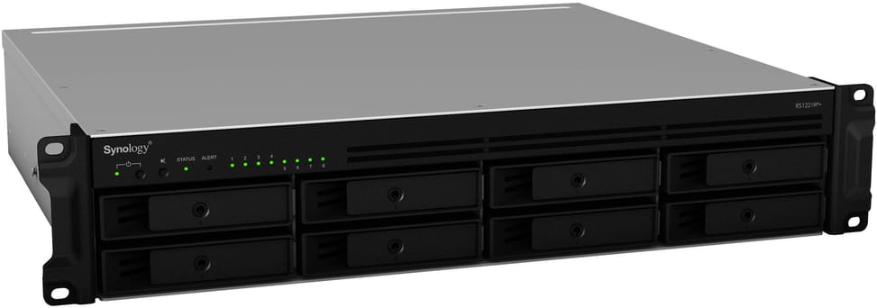 خادم NAS بـ8 حجرات Synology RackStation RS1221RP+ — صورة 1