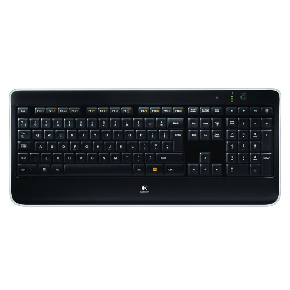 Logitech Wireless Illuminated Keyboard K800 - Clavier avec rétro-éclairage sans fil (AZERTY Francais) — image 3