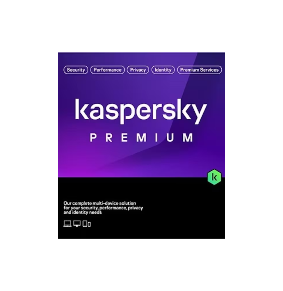 Kaspersky Premium (équivalent à Total Security) - 5 Postes / 1 an (KL10478BEFS-SLIMMAG)