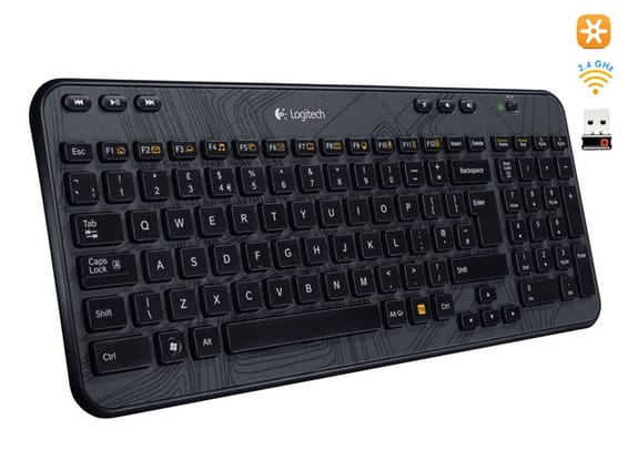 Logitech Wireless Keyboard K360 - Clavier multimédia sans fil (AZERTY Français)